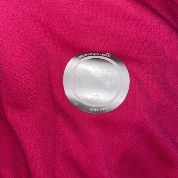 NWT Adidas Pink Climachill Club Polo Size L - Picture 8 of 9